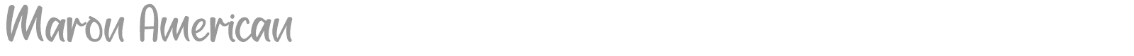 Maron American font preview